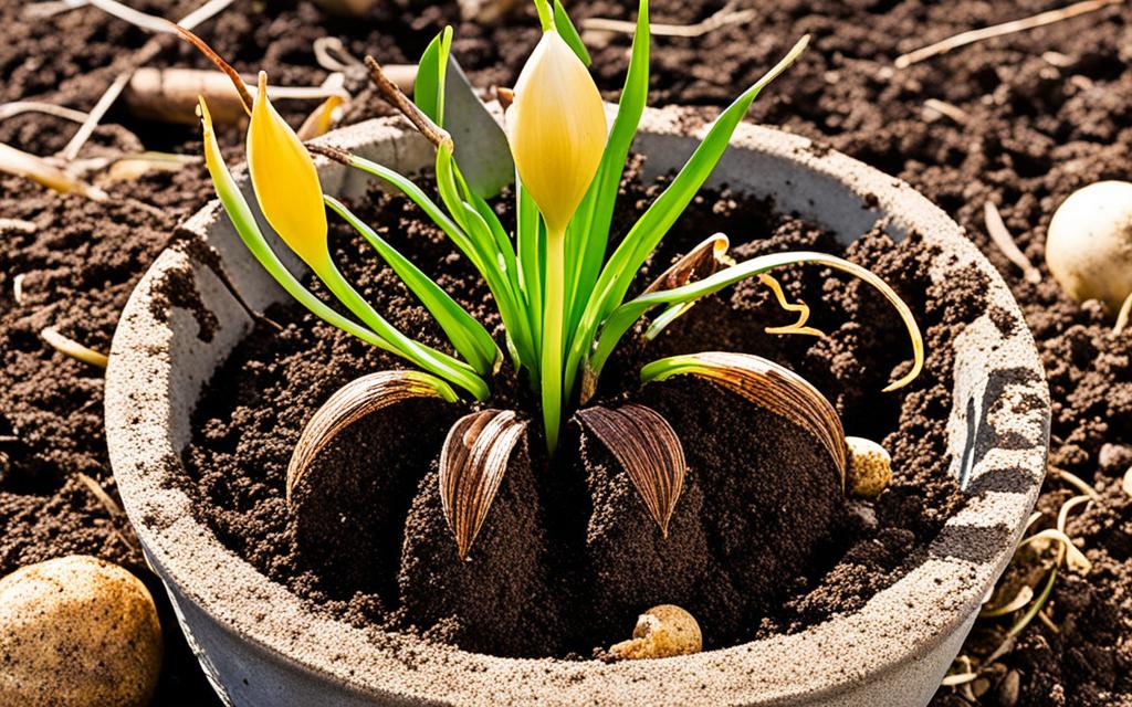 lily bulb planting depth