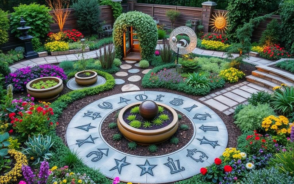astrological garden features