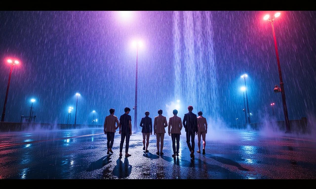 BTS battle torrential rain to kick off $1bn world tour