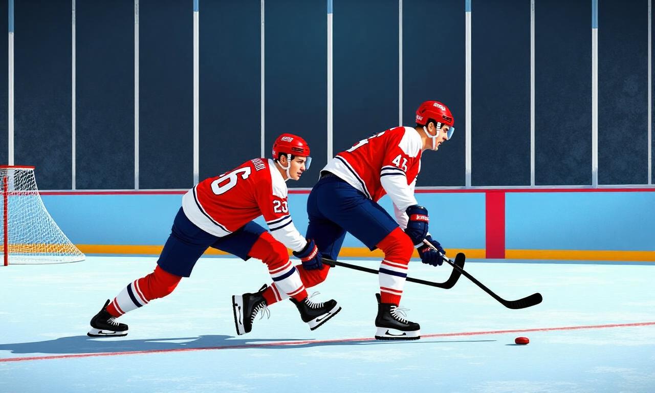 Diplomacy on ice: Mark Carney and Alexander Stubb play hockey