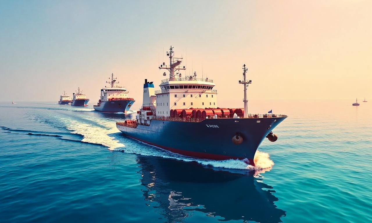 How many ships are crossing the Strait of Hormuz?