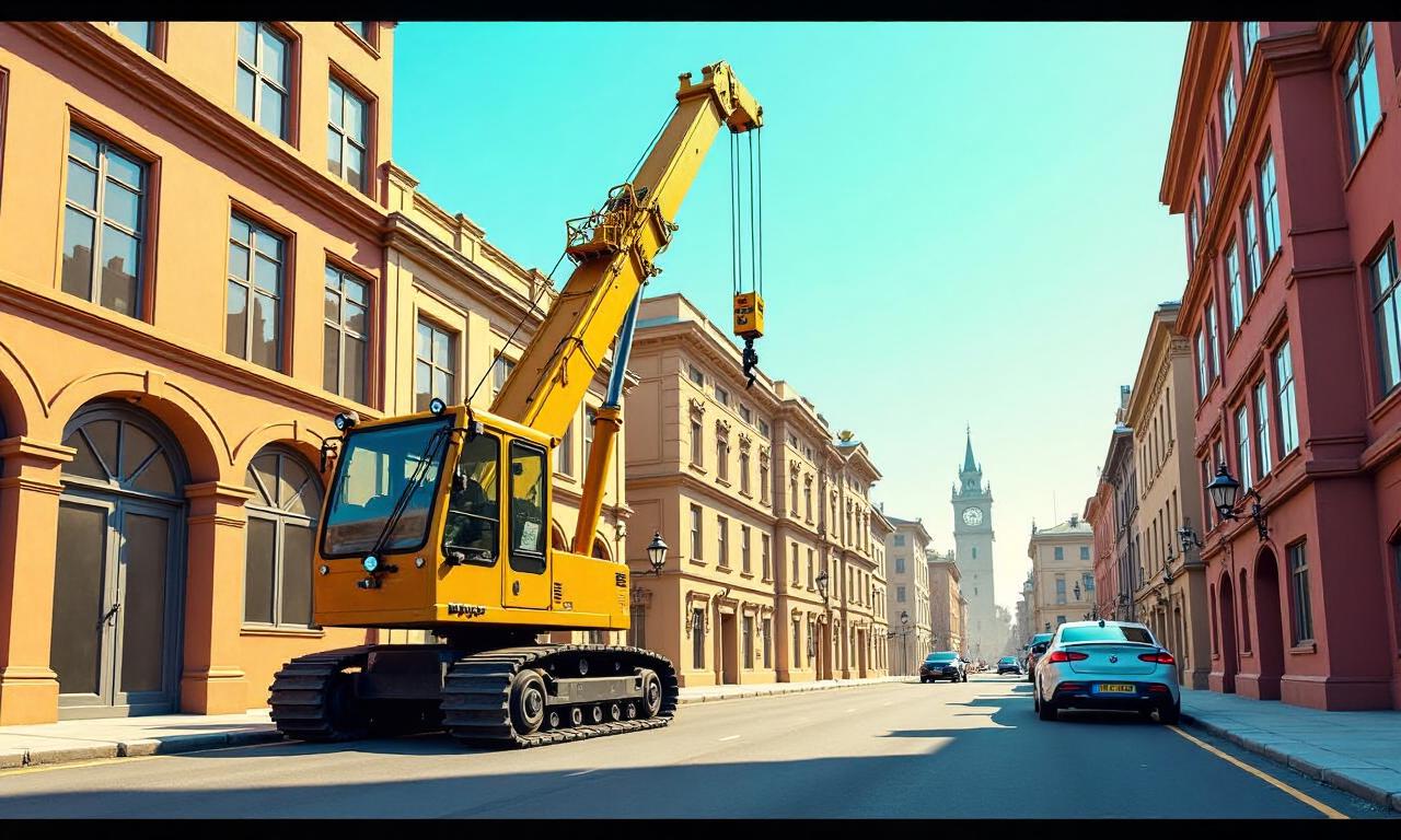 Driver jailed after his crane hit mum pushing pram